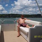 Davey chilling on the boat