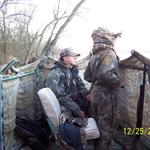 Ayden and Donnie in the blind