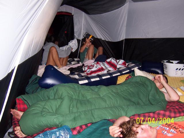 Keidra and Sherae coving up in my Bad Ass Tent