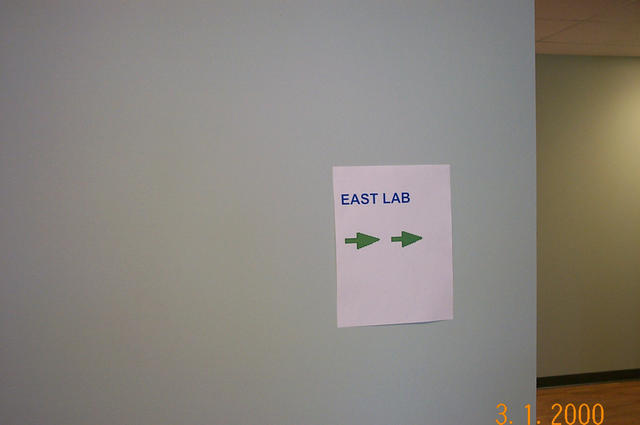 East Lab this way!